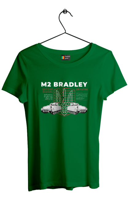 Women`s t-shirt with prints M2 Bradley. F16, howitzer, industrious, m2 bradley, nasams, suzanne, zuzana. 2070702