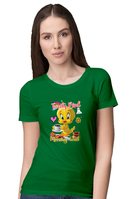 Women's t-shirt with prints Tweety Pie. Bird, looney tunes, tweety, tweety bird, tweety pie, warner bros. 2070702