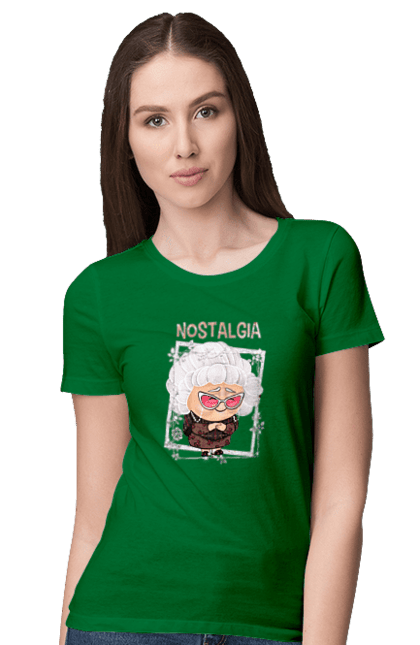 Women's t-shirt with prints Inside Out Nostalgia. Cartoon, emotions, inside out, nostalgia, pixar. 2070702