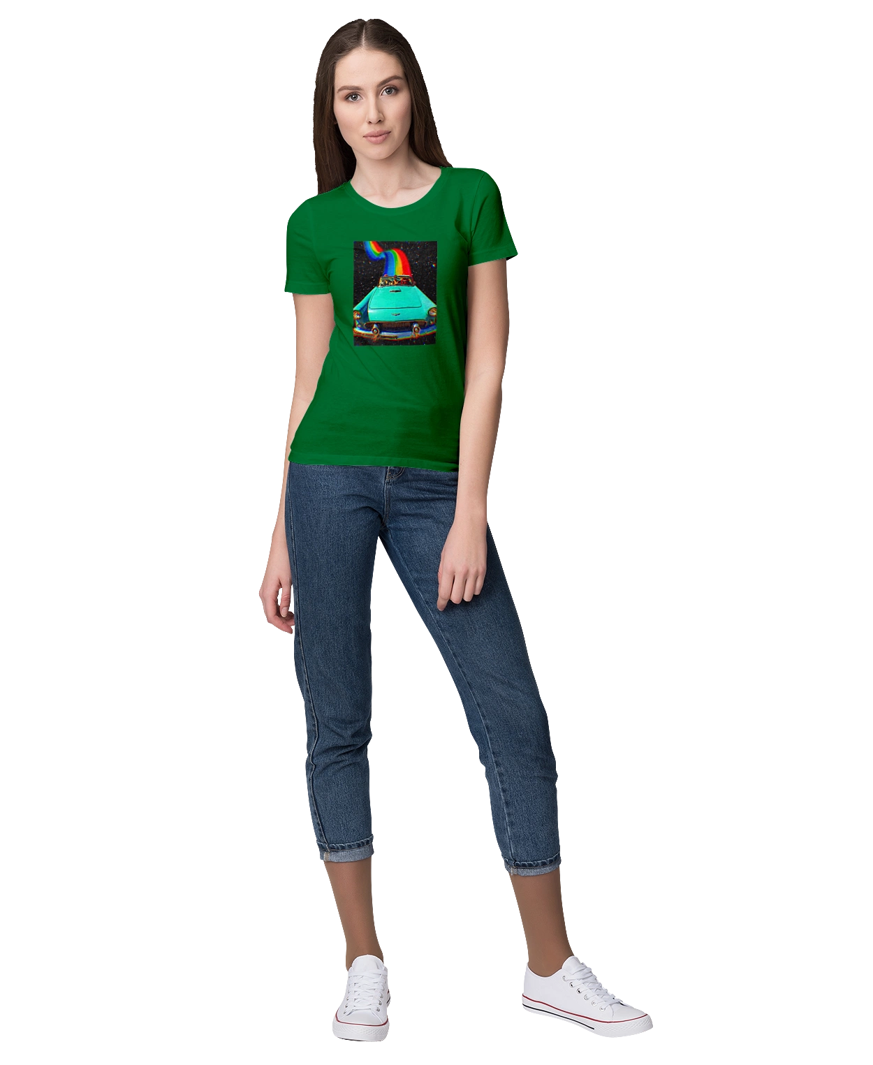 Picture, a car in space