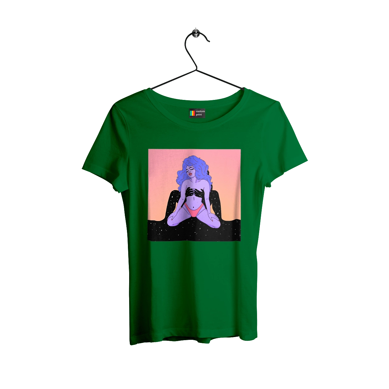 Фіолетова Дівчина В Трусиках