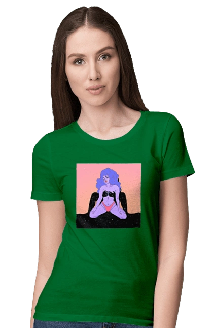 Фіолетова Дівчина В Трусиках