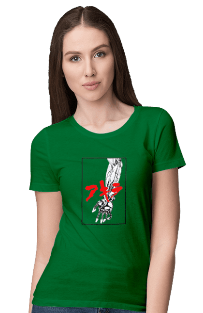 Women's t-shirt with prints Akira Tetsuo Shima. Akira, anime, cyberpunk, manga, tetsuo shima. 2070702