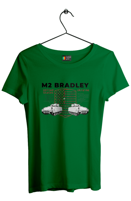 Women`s t-shirt with prints M2 Bradley. F16, howitzer, industrious, m2 bradley, nasams, suzanne, zuzana. 2070702