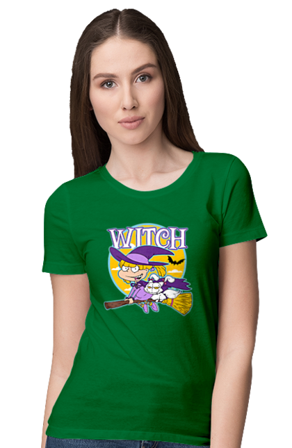 Women's t-shirt with prints Rugrats Angelica Pickles. Angelica pickles, animated series, nickelodeon, rugrats. 2070702