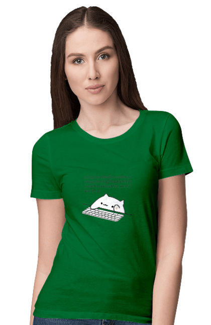 Women`s t-shirt with prints Programmer. Aitі, angular, c, code, css, html, humor, it, it specialist, javascript, jquery, koduvati, php, proger, programmer, programmers, python, react, svelt, type programmer, vue, you. 2070702