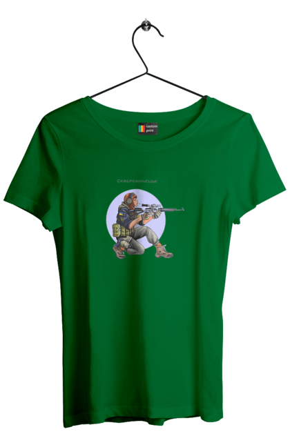 Футболка жіноча з принтом "Сєверодонецьк". Аграрії, арестович, буча, війна, герб україни, герої, зелений, зупиніть війну, иди нахуй, ірпінь, київ, кім, маріуполь, мир, мрія, ні війні, одеса, орда, орки, привид києва, птн пнх, путін хуйло, російський військовий корабель, слава україні, україна, харків, чорнобаївка. 2070702