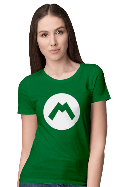 Women's t-shirt with prints Mario. Character, game, mario, mario bros, nintendo. 2070702