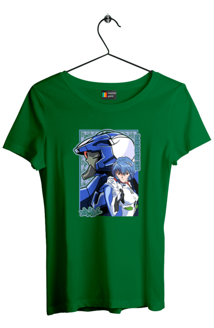 Women's t-shirt with prints Evangelion Rei. Anime, evangelion, eve, kaoru, manga, rei ayanami, shinji. 2070702