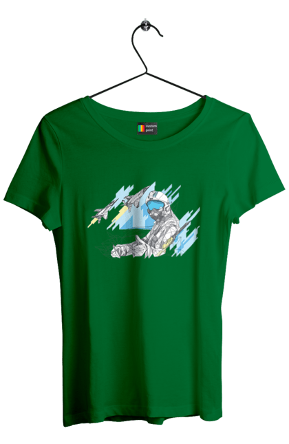 Футболка жіноча з принтом "Слава збройним силам України". День захисника, день захистиць, марка, подяка, слава зсу, укрпошта. 2070702