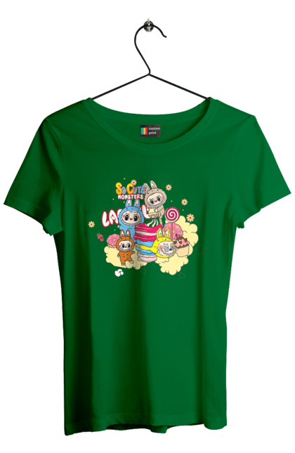 Футболка женская с принтом Labubu. Labubu, weird cute, игрушки, лобубу. 2070702