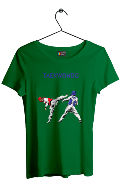 Women's t-shirt with prints Taekwondo. Korea, martial arts, sport, taekwondo, training. 2070702