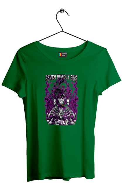 Women's t-shirt with prints Seven Deadly Sins Meliodas. Anime, dragon sin, manga, meliodas, seven deadly sins. 2070702