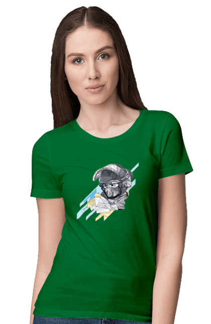 Футболка жіноча з принтом "Слава збройним силам України". День захисника, день захистиць, марка, подяка, слава зсу, укрпошта. 2070702