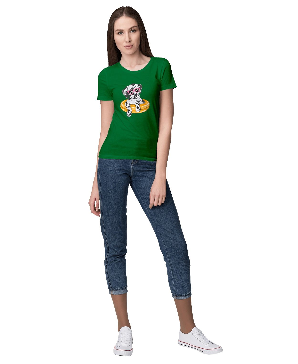 Dalmatian Swims In A Circle