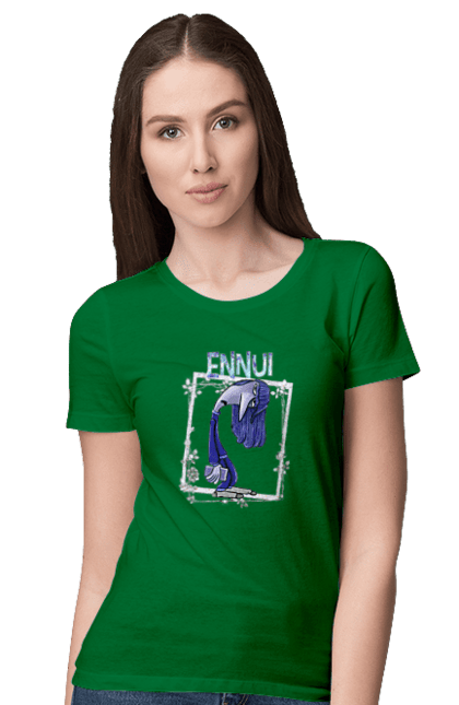 Women's t-shirt with prints Inside Out Ennui. Cartoon, emotions, ennui, inside out, pixar. 2070702