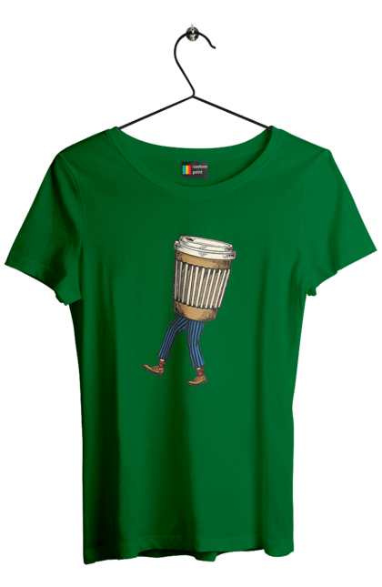 Women`s t-shirt with prints Coffee Man. Coffee, coffee lover. 2070702