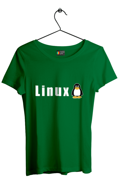 Футболка жіноча з принтом "Linux". Linux, адміністратор, айті, айтішник, безкоштовна, безкоштовно, білий, вільна, доступність, комерційна, незалежність, операційна система, ос, пінгвін, програміст, програмне забезпечення, свобода, сервер, сисадмін, система, системний адміністратор, софт, текст. 2070702