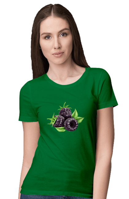 Women`s t-shirt with prints Blackberry. Berry, blackberry. 2070702