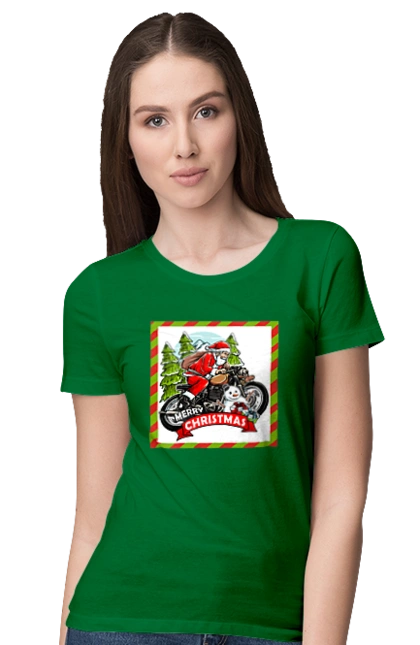 Santa on a motorcycle