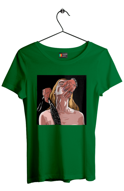 Women`s t-shirt with prints Girl Captive Man With Whips. Passion, suck, whip. 2070702