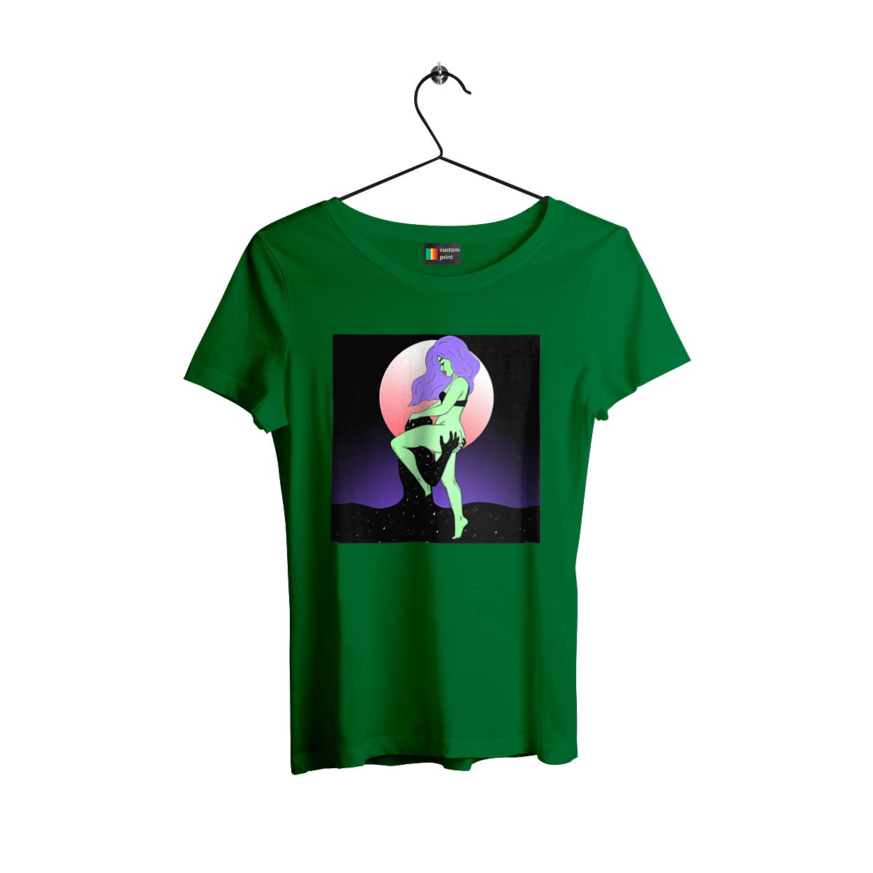 Зелена Дівчина І Місяць