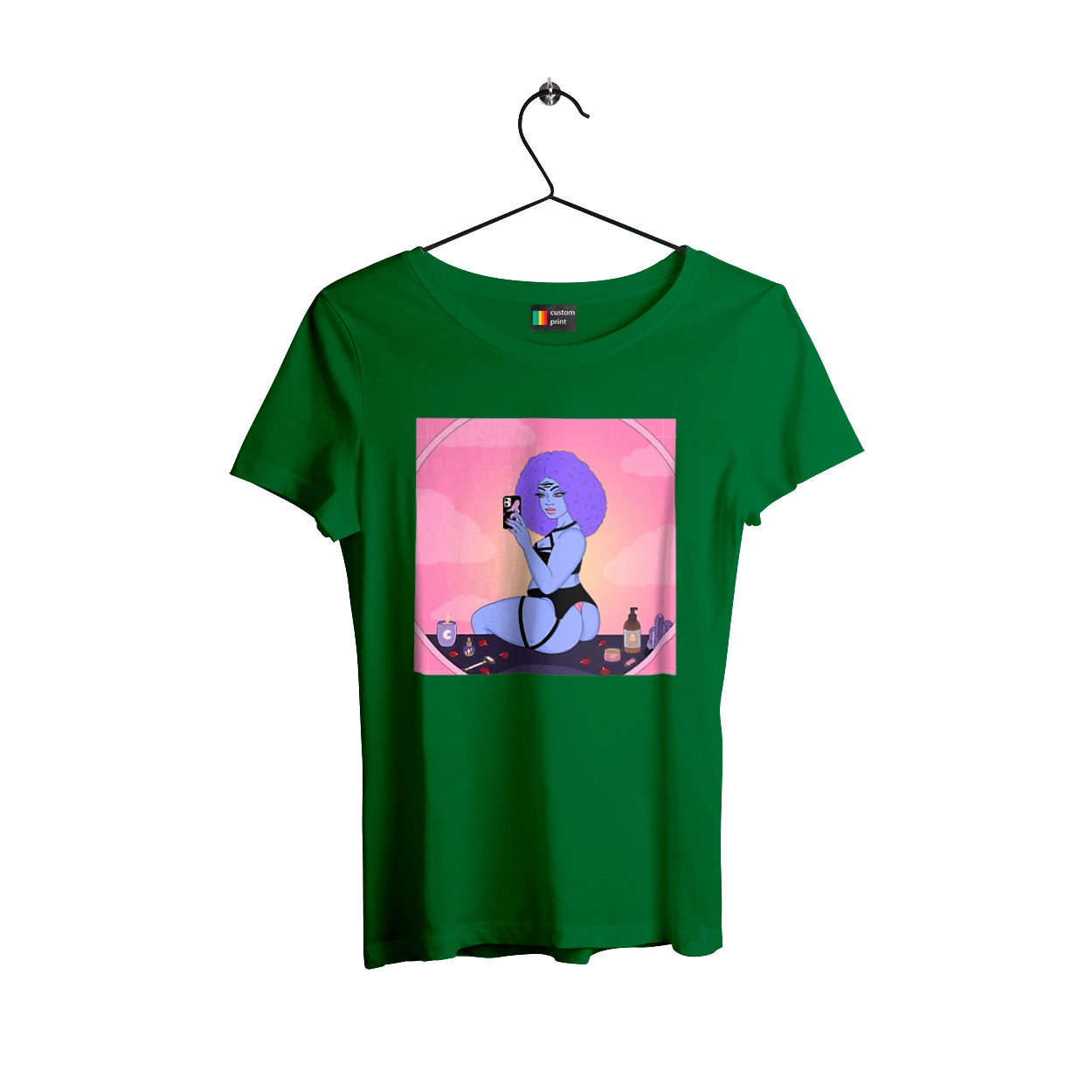 Фіолетова Дівчина Фото У Дзеркалі