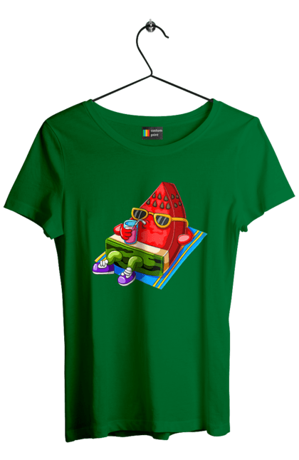 Women`s t-shirt with prints Watermelon Drinks Cocktail. Cocktail, summer, watermelon. 2070702