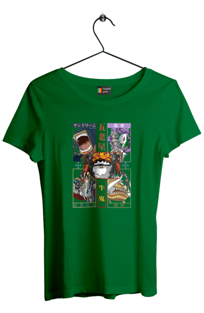 Women's t-shirt with prints One Piece Gorosei. Adventures, anime, fantasy, five elders, gorosei, light novel, manga, one piece, tv series. 2070702