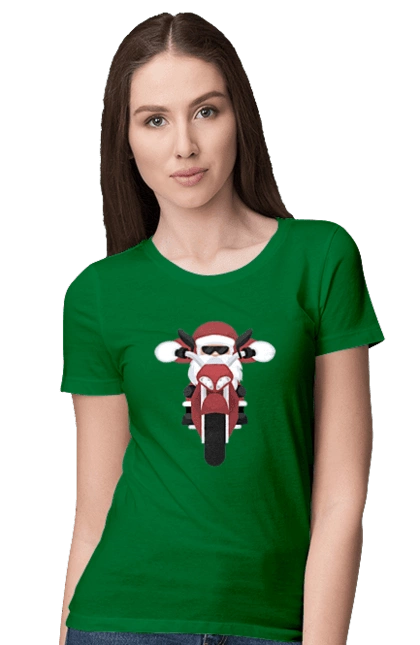Santa on a motorcycle