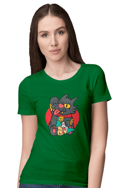Women`s t-shirt with prints The Simpsons Krusty the Clown. Clown, krusty, krusty the clown, simpsons. 2070702