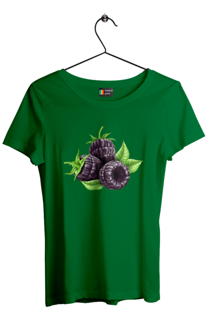 Women`s t-shirt with prints Blackberry. Berry, blackberry. 2070702