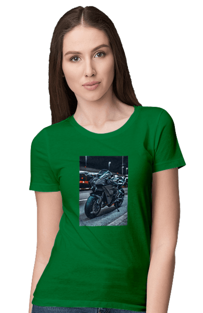 Футболка женская с принтом Мото цитаты. Байк, мото, спорт, цитаты. 2070702