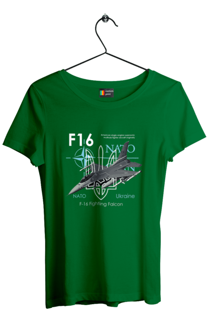 Women`s t-shirt with prints F16. F16, howitzer, nasams, suzanne, zaluzhny, zuzana. 2070702