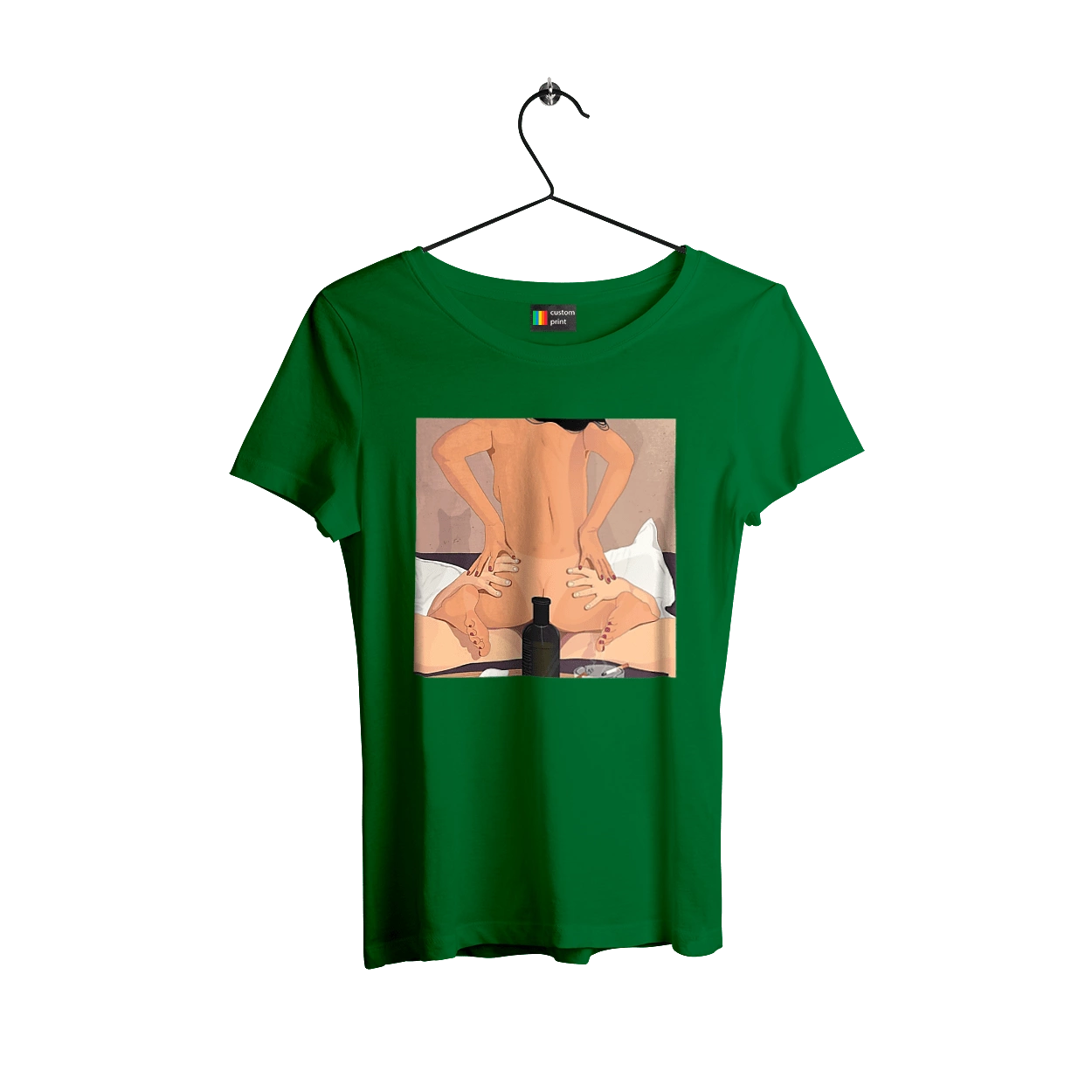 Naked Girl, Bottle And Cigarettes