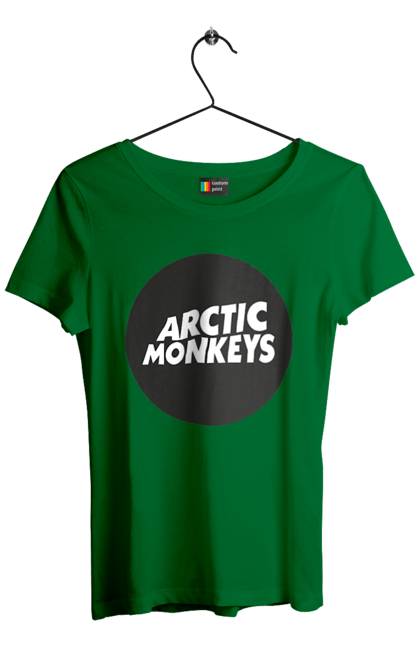 Women's t-shirt with prints Arctic Monkeys. Arctic monkeys, garage rock, group, indie rock, music, post-punk revival, psychedelic rock, rock. 2070702