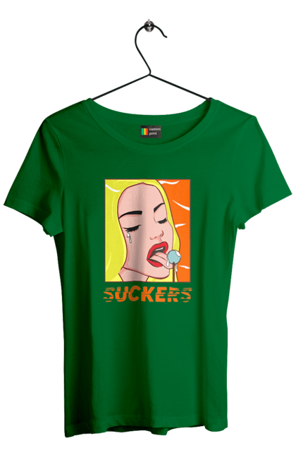 Women`s t-shirt with prints Suckers. Chupa chups, cool, funny, humor, meme, sackers. 2070702