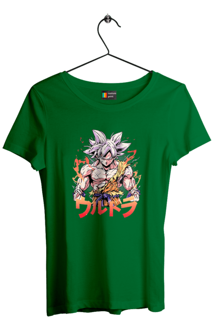 Футболка жіноча з принтом "Перли дракона Сон Гоку". Dragon ball, manga, son goku, аніме, гоку, манга, перли дракона, сон гоку. 2070702