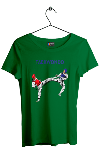 Women's t-shirt with prints Taekwondo. Korea, martial arts, sport, taekwondo, training. 2070702