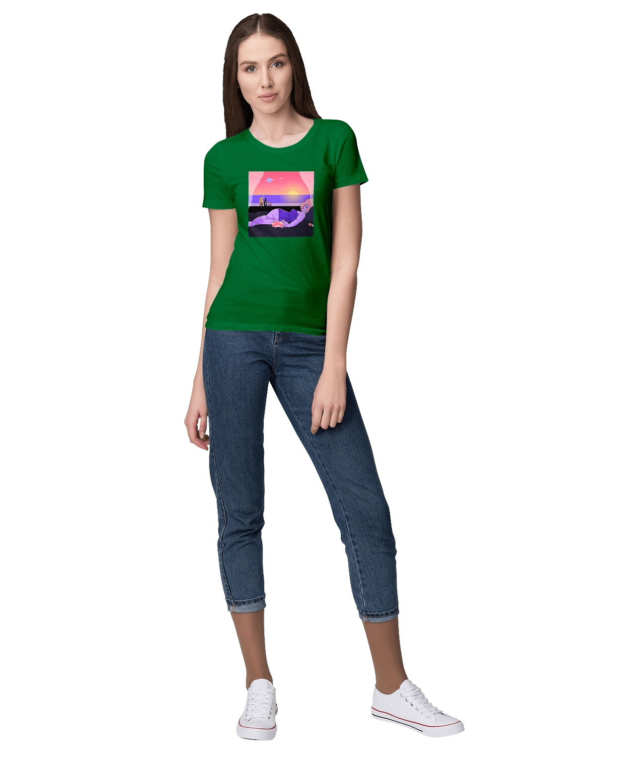 Фіолетова Дівчина На Відпочинку