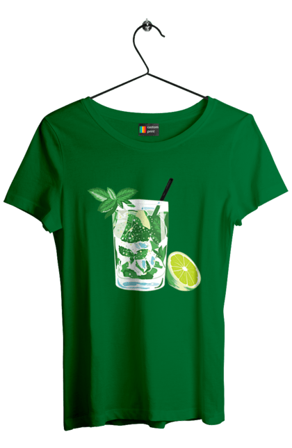 Women`s t-shirt with prints Mojito And Lemon Drink. Drink, lemon, mojito. 2070702
