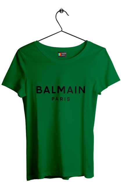 Футболка жіноча з принтом "Бальмен". Бальмаїн, бальман, бальмен, бальмен париж. CustomPrint.market