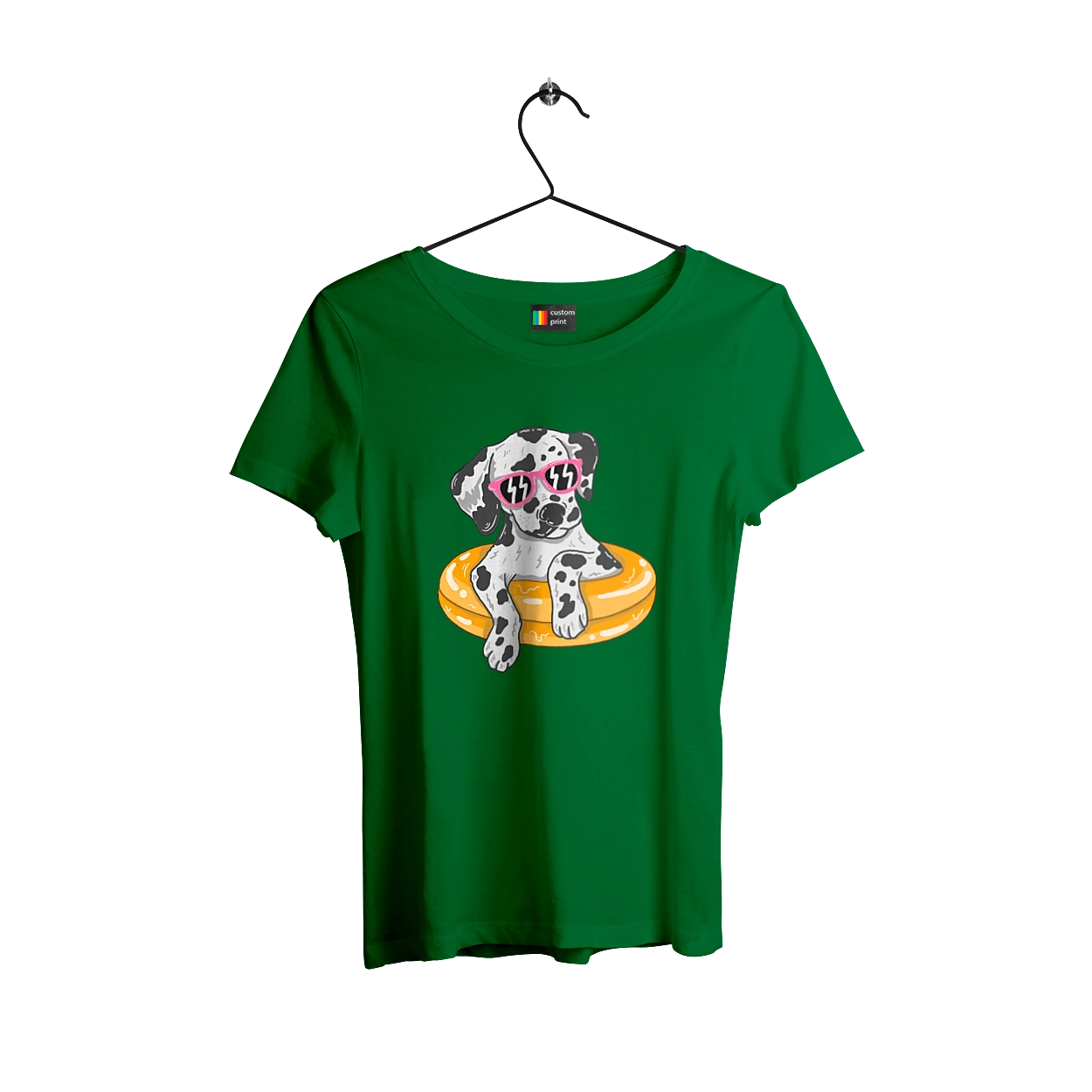 Dalmatian Swims In A Circle