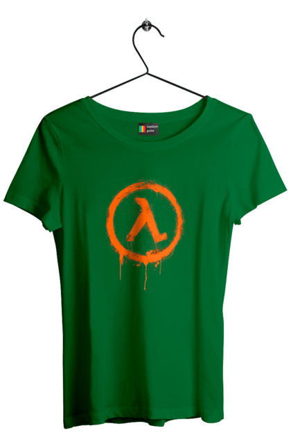 Women`s t-shirt with prints Half Life. Computer game, game, gamer, half life, mission, network game, now, passed, playstation, plot, rubilovo, sierra studios, stage. 2070702