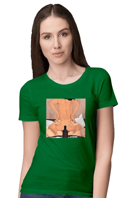 Naked Girl, Bottle And Cigarettes