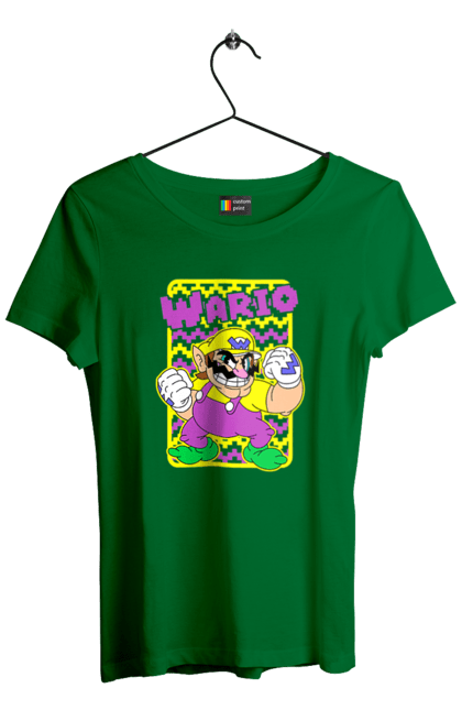 Women's t-shirt with prints The Super Mario Bros. Wario. Character, game, mario, mario bros, nintendo, super mario bros, wario. 2070702