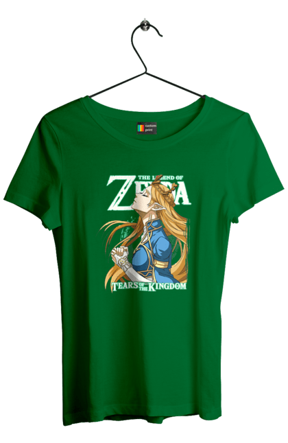 Women's t-shirt with prints The Legend of Zelda Princess Zelda. Legend of zelda, nintendo, princess, princess zelda, zelda. 2070702