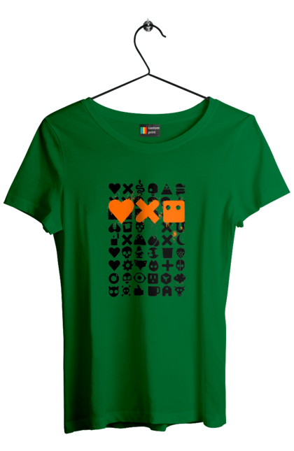 Футболка женская с принтом Роботизация. Robot, жизнь роботов, код, код машин, любовь машин, любовь роботов, роботизированная любовь, роботы в жизни, роботы и любовь. 2070702