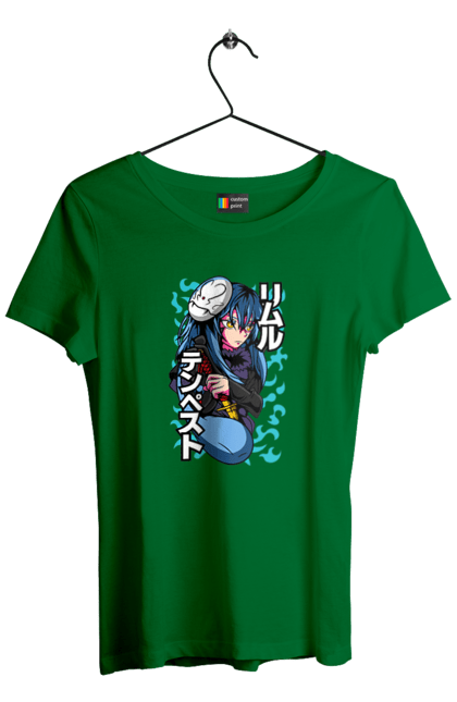 Women's t-shirt with prints Regarding Reincarnated to Slime Rimuru Tempest. Anime, manga, reincarnated to slim, reincarnated to slime, rimuru, rimuru tempest, short story, slime. 2070702