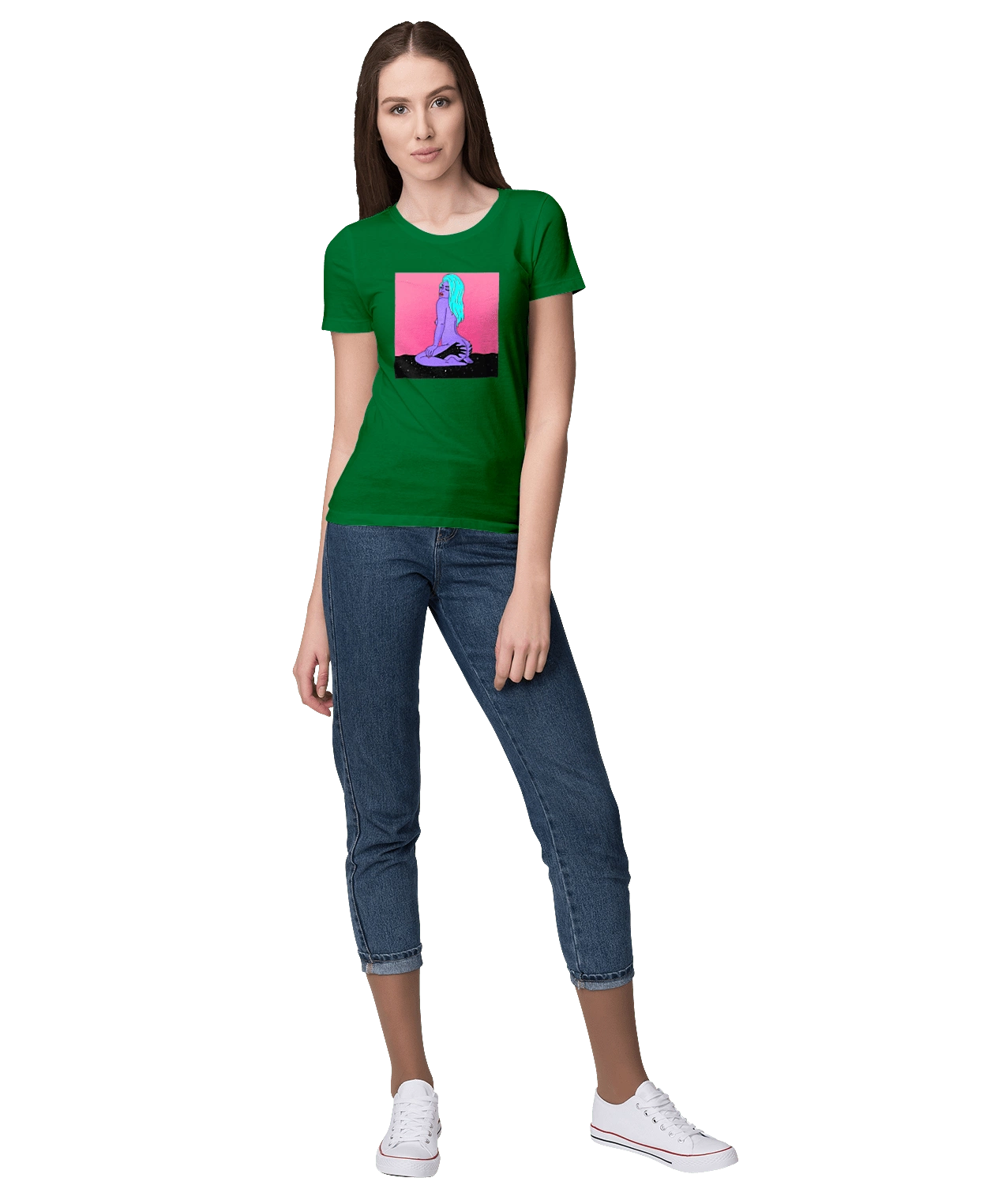 Фиолетовая Девушка В Руках